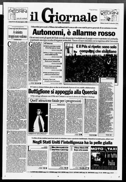 Il giornale del lunedi